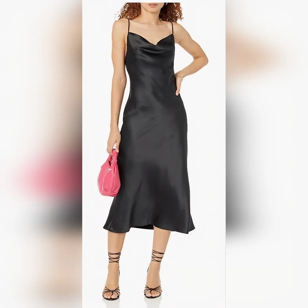 The Drop Scarlett Cowl Neck Slip Dress #1008 - Picture 7 of 8